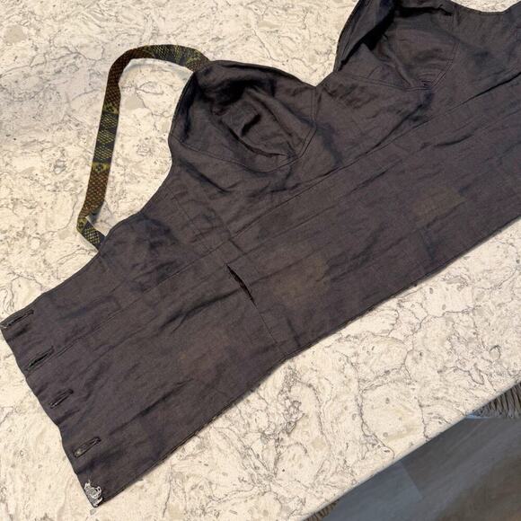 Women’s African Print Ethnic Malcom X Tank Top Bustier Handmade Women’s M/L - Picture 14 of 15